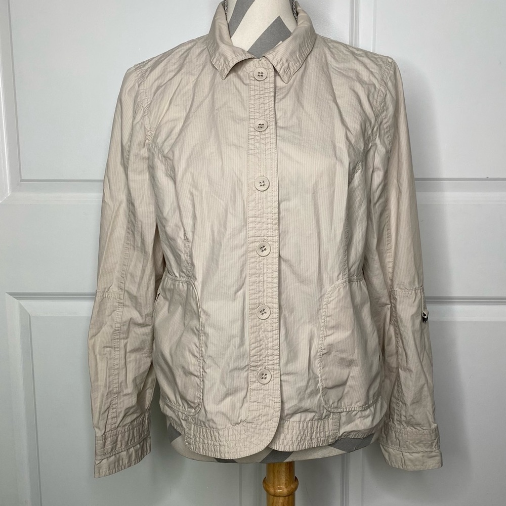 Eric Alexandre 40 Tan Striped Top